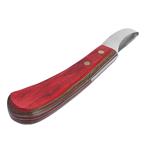 PENGYONBR Hufmesser mit Schlaufenklinge, geschärftes Hufmesser, gerade Klinge, gebogenes Hufschneidewerkzeug mit Holzgriff for kleine Pferde, gewöhnliche Pferde, Hufschmied/1493 von PENGYONBR
