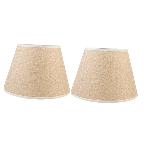 PENIKOKO 1 Stück Beige Leinen Lampenschirm Dekorativer Tisch und Stehlampe Lampenschirm für Schlafzimmer und Wohnzimmer Abnehmbar und Langlebig Sorgt für Warmes Licht und Stilvolle von PENIKOKO