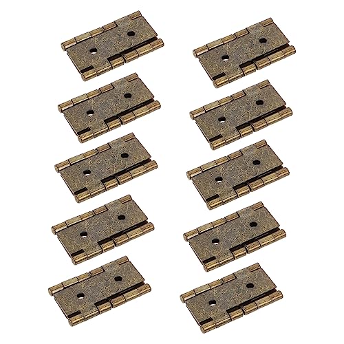 PENIKOKO 10 Stück Klappscharniere Teiliges Eisen für Möbel Retro Stil Langlebige Türscharniere für Fenster und Türen Antik Bronze Für Schränke und Innenräume PENIKOKO 10 Stück Klappscharniere Teiliges Eisen für Möbel Retro Stil Langlebige Türscharniere für Fenster und Türen Antik Bronze Für Schränke und Innenräume von PENIKOKO