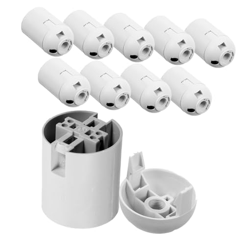 PENIKOKO 10 Stück Lampenfassung Schraubfassung Lichtsteckdose Kompatibel für Tisch Stehlampen Einfache Installation DIY Lampenersatz Zubehör von PENIKOKO