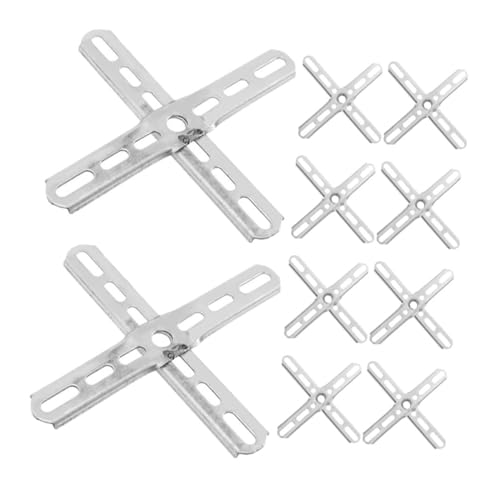 PENIKOKO 10 Stück Lichtmontagehalter Quadratische Deckenplatte Metallbefestigung für Kronleuchter Vielseitige Lampenhalterung Stabile Einfache Installation Kompatibel mit Deckenleuchten von PENIKOKO
