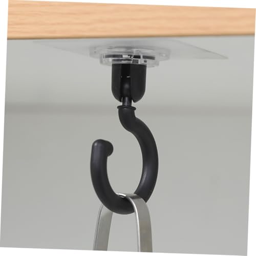 PENIKOKO 10 Stück Schwarze Selbstklebende Deckenhaken Rotierbar Wasserdichte Praktische Haushalts und Badezimmerhaken Multifunktionale Wand und Türaufhängung für Schlüssel Handtücher PENIKOKO 10 Stück Schwarze Selbstklebende Deckenhaken Rotierbar Wasserdichte Praktische Haushalts und Badezimmerhaken Multifunktionale Wand und Türaufhängung für Schlüssel Handtücher von PENIKOKO