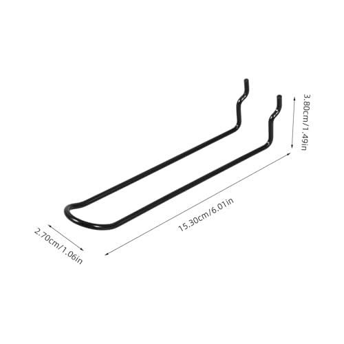 PENIKOKO 10 Stück Teiliges Edelstahl Doppelhaken für Lochwand Verstärkte Doppelte Drahtkonstruktion Robuste Werkzeughalter für Schwere Werkzeuge Vielseitig für Garage Küche und Werkstatt von PENIKOKO