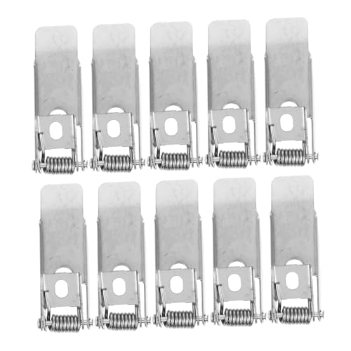PENIKOKO 10 Stück Teiliges Federspannklammern für Einbaustrahler Deckenleuchten Schnellmontage Kompatibel mit LED Panellampen und Downlights Einfache Installation ohne Werkzeug von PENIKOKO