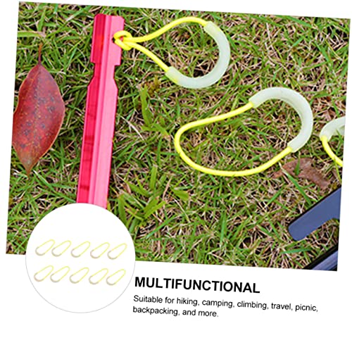PENIKOKO 10 Stück Teiliges Fluoreszierendes Zeltseil Spannerset Leuchtende Schnurhalter für Camping Wandern Picknick Ultraleicht Kompakt Sicherheitssteigernd bei Nacht Geeignet für Outdoor PENIKOKO 10 Stück Teiliges Fluoreszierendes Zeltseil Spannerset Leuchtende Schnurhalter für Camping Wandern Picknick Ultraleicht Kompakt Sicherheitssteigernd bei Nacht Geeignet für Outdoor von PENIKOKO