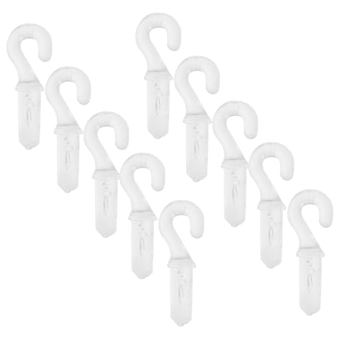 PENIKOKO 10 Stück Teiliges Lamellenvorhang Ersatzteile Flexible Blind Wand Haken aus Robustem Kleines Fragezeichen Design für Verstellen Zubehör für Vertikaljalousien und Vorhänge von PENIKOKO