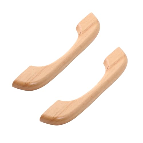 PENIKOKO 10 Stück Teiliges Möbelgriffe aus Massivem Holz Stabile Schrankgriffe mit Befestigung Geeignet für Küchenschränke Kommoden und Inklusive Schrauben Glatte Oberfläche Modernes Design von PENIKOKO