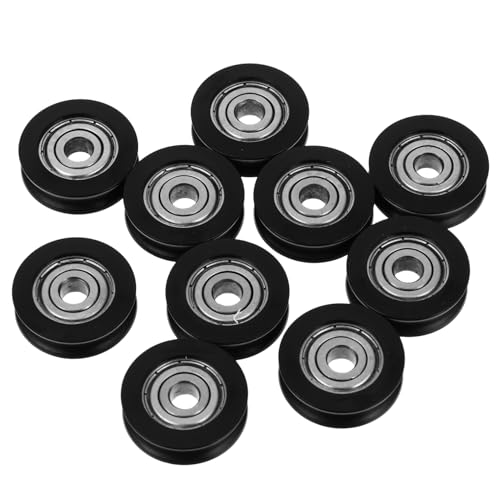 PENIKOKO 10 Stück Teiliges Nylon U Profil Schiebetürrolle Langlebige Geräuscharme Umlenkrolle für Scheunentor Fenster Schrank und Mechanische Geräte Sorgt für Gleichmäßiges Gleiten und PENIKOKO 10 Stück Teiliges Nylon U Profil Schiebetürrolle Langlebige Geräuscharme Umlenkrolle für Scheunentor Fenster Schrank und Mechanische Geräte Sorgt für Gleichmäßiges Gleiten und von PENIKOKO