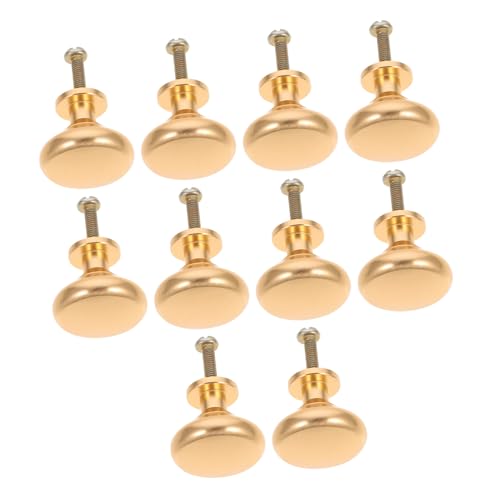PENIKOKO 10 Stück Teiliges Runde Möbelgriffe aus Goldenem Einzelnes Loch Stabile Schrankknöpfe und Schubladengriffe Eleganter Einlochgriff für Kommode Kleiderschrank Schlafzimmer und PENIKOKO 10 Stück Teiliges Runde Möbelgriffe aus Goldenem Einzelnes Loch Stabile Schrankknöpfe und Schubladengriffe Eleganter Einlochgriff für Kommode Kleiderschrank Schlafzimmer und von PENIKOKO