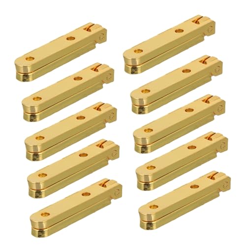 PENIKOKO 10 Stück Teiliges Scharniere aus Hochwertiger Zinklegierung für Holzboxen Schmuck und Weinkisten Robuste Miniatur Möbelbeschläge für Sichere Geräuscharme Deckelöffnung Einfache von PENIKOKO