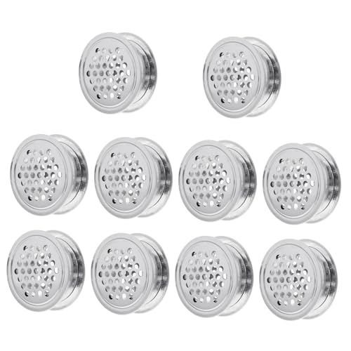 PENIKOKO 10 Stück Teiliges Set Edelstahl Lüftungsgitter mit Wabenmuster Runde Belüftungsabdeckung für Schrank Möbel Küche und Outdoor Hitzebeständig Schützt vor Fremdkörpern Langlebig und PENIKOKO 10 Stück Teiliges Set Edelstahl Lüftungsgitter mit Wabenmuster Runde Belüftungsabdeckung für Schrank Möbel Küche und Outdoor Hitzebeständig Schützt vor Fremdkörpern Langlebig und von PENIKOKO