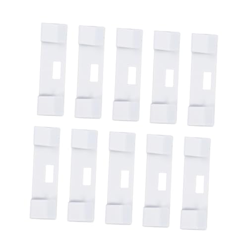 PENIKOKO 10 Stück Teiliges Set Vertikale Jalousie Reparatur Clips Weiße Metall Halterungen für Fenster Einfache Selbstinstallation ohne Werkzeuge Kompatibel mit Verschiedenen Materialien von PENIKOKO