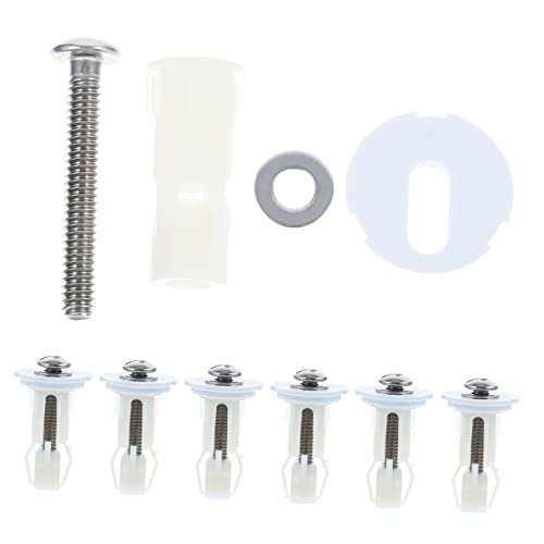 PENIKOKO 10 Stück Teiliges Toilettensitz Schrauben Ersatz und Unterlegscheiben Universelles Reparaturkit für Toilettensitze Langlebig und Installieren von PENIKOKO