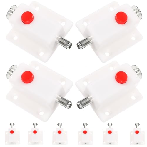 PENIKOKO 10 Stück Teiliges Türschloss Kunststoff federriegel mit Druckknopf Leichter Einbau Robuste Federverriegelung für Schrank Fenstertüren Weiße Oberfläche Langlebig und Praktisch PENIKOKO 10 Stück Teiliges Türschloss Kunststoff federriegel mit Druckknopf Leichter Einbau Robuste Federverriegelung für Schrank Fenstertüren Weiße Oberfläche Langlebig und Praktisch von PENIKOKO