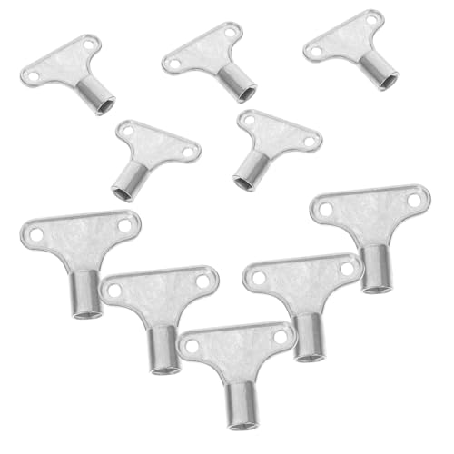 PENIKOKO 10 Stück Teiliges Universeller Heizkörper entlüftungsschlüssel aus Langlebiger Zinklegierung Rostbeständig Passend für Verschiedene Entlüftungsventile Verbessert Wärmeabgabe und von PENIKOKO