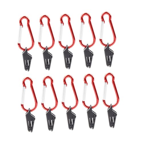 PENIKOKO 10 Stück Teiliges Zeltbefestigungsclips aus Robustem Material Winddichte Outdoor Planenklammern für Camping Vielseitige Tarp Clips zur Einfachen Fixierung von Zelten Markisen und PENIKOKO 10 Stück Teiliges Zeltbefestigungsclips aus Robustem Material Winddichte Outdoor Planenklammern für Camping Vielseitige Tarp Clips zur Einfachen Fixierung von Zelten Markisen und von PENIKOKO