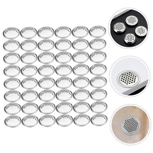 PENIKOKO 100 Stück Teiliges Edelstahl Lüftungsgitter Rund Ventilationsloch Metall Möbel Luftauslass Belüftung für Schränke Schuhschrank Kleiderschrank Langlebig und Praktisch von PENIKOKO