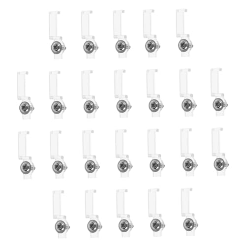 PENIKOKO 100 Stück Teiliges LED Lichtband Befestigungsclips mit Schrauben Langlebige Halterung für LED Lichtleisten Einfache Montage Geeignet für Innen Außenbereiche Vielseitig Einsetzbar von PENIKOKO