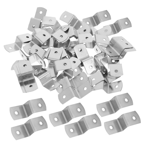 PENIKOKO 100 Stück Z Clips Metallhalterung für Tischplatten und Bilderrahmen Langlebige Silberne Z Förmige Befestigungswinkel Vielseitige Halterung für Endtische und Leinwandclips PENIKOKO 100 Stück Z Clips Metallhalterung für Tischplatten und Bilderrahmen Langlebige Silberne Z Förmige Befestigungswinkel Vielseitige Halterung für Endtische und Leinwandclips von PENIKOKO