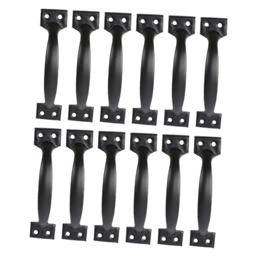 PENIKOKO 12 Stück Teiliges Schwarze Retro Schubladengriffe mit Bogenform Minimalistischer Türgriff für Küchenschränke Glatte Oberfläche Einfach zu Greifen und Stilvolle Möbelknöpfe PENIKOKO 12 Stück Teiliges Schwarze Retro Schubladengriffe mit Bogenform Minimalistischer Türgriff für Küchenschränke Glatte Oberfläche Einfach zu Greifen und Stilvolle Möbelknöpfe von PENIKOKO