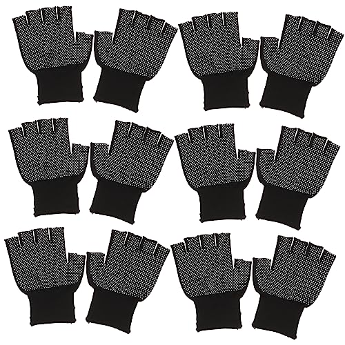 PENIKOKO 15 Paare Hochwertige Finger Arbeitshandschuhe Nylon Rutschfeste Robuste Schutzhandschuhe für Elektronikmontage und Outdoor Aktivitäten von PENIKOKO