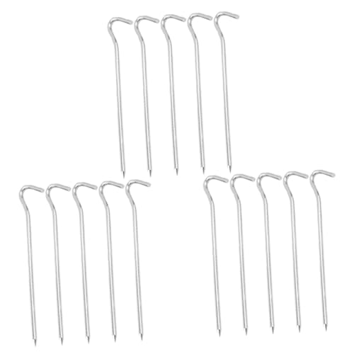 PENIKOKO 15 Stück Teiliges Aluminiumlegierung Zelt Heringe Fragezeichen Form Stabiles Zeltheringe für Camping Langlebige Bodenanker für Harte Böden Einfach zu Verwenden und Leicht Tragbar PENIKOKO 15 Stück Teiliges Aluminiumlegierung Zelt Heringe Fragezeichen Form Stabiles Zeltheringe für Camping Langlebige Bodenanker für Harte Böden Einfach zu Verwenden und Leicht Tragbar von PENIKOKO