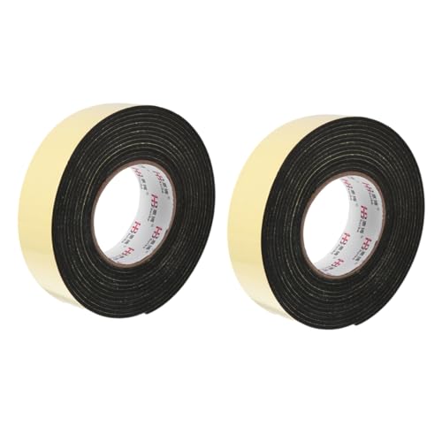 PENIKOKO 2 Rollen EVA Schaumstoff Klebeband Selbstklebendes Schallschutz Dichtungsband für Türen Fenster Stoß und Kratzschutz Einfach zu Schneiden und Anbringen von PENIKOKO