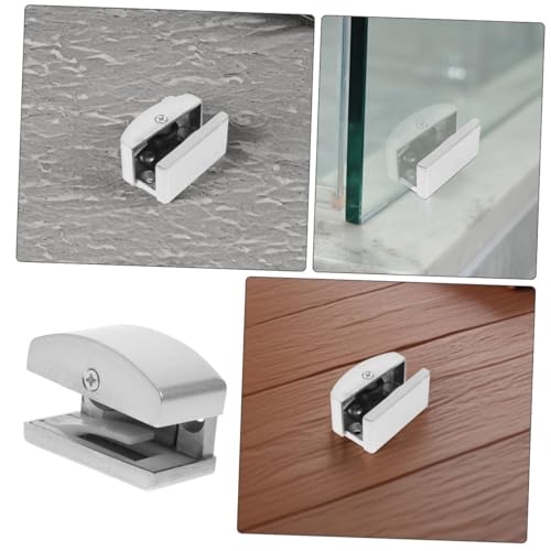 PENIKOKO 2 STÜCK Teiliges Duschtür bodenführungs Verstellbarer Türstopper aus Robustem Material Präzise Schiebetür laufschiene für Rahmenlose Glasduschen Einfache Montage Langlebige von PENIKOKO