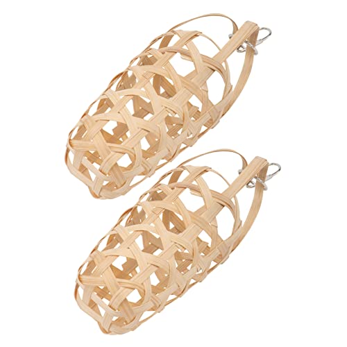 PENIKOKO 2 STÜCK Teiliges Papageien Futterkorb mit Aufhängehaken Multifunktionaler Futterkorb für Vögel Natürlicher Kau und Beschäftigungskorb für Obst Gemüse als Vogelfutterstation und PENIKOKO 2 STÜCK Teiliges Papageien Futterkorb mit Aufhängehaken Multifunktionaler Futterkorb für Vögel Natürlicher Kau und Beschäftigungskorb für Obst Gemüse als Vogelfutterstation und von PENIKOKO