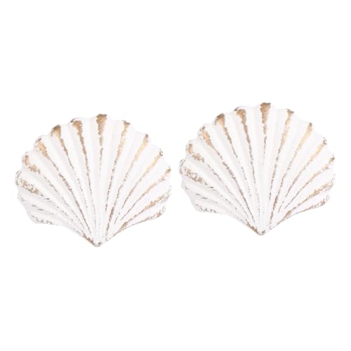 PENIKOKO 2 STÜCK Vintage Muschelgriff aus Gusseisen Schubladengriffe Rostresistent und Langlebig Design für Kommode Schrank und Kinderzimmer Weiße Muscheloptik PENIKOKO 2 STÜCK Vintage Muschelgriff aus Gusseisen Schubladengriffe Rostresistent und Langlebig Design für Kommode Schrank und Kinderzimmer Weiße Muscheloptik von PENIKOKO