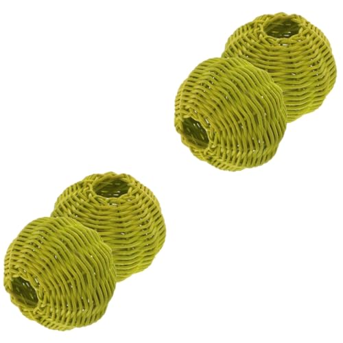 PENIKOKO 2 Sätze Rattan Lampenschirme Vintage Woven Lampshade Für Tisch Hängelampen Diy Lampenabdeckung Grün Langlebig Und Staubschutz Für Gemütliche 2 Stücke * 2 von PENIKOKO