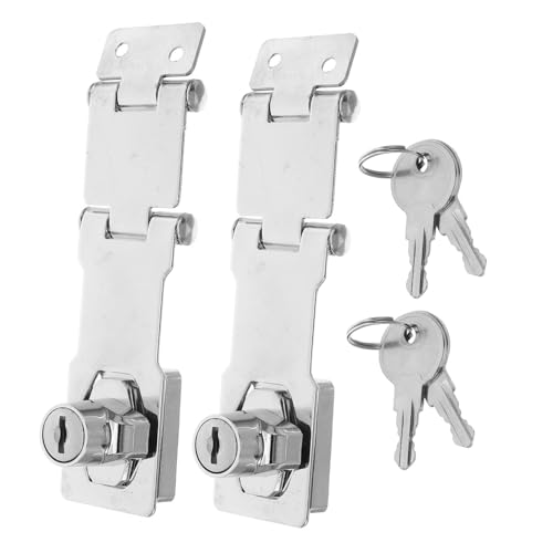 PENIKOKO 2 Sätze Schrankschloss mit Schlüssel Stabiles Hasp-schloss für Türen Robustes Verriegelungssystem Einfache Montage Vintage Design Geeignet für Büro Haushalt und Möbel PENIKOKO 2 Sätze Schrankschloss mit Schlüssel Stabiles Hasp-schloss für Türen Robustes Verriegelungssystem Einfache Montage Vintage Design Geeignet für Büro Haushalt und Möbel von PENIKOKO
