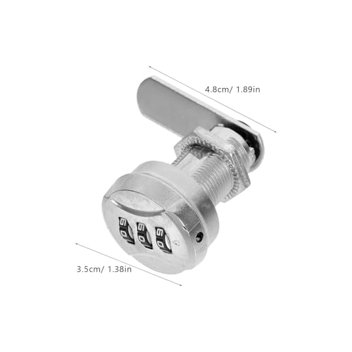 PENIKOKO 2 Sätze Zinklegierung Zahlenschloss Mechanisches Sicherheitsschloss Verstellbarer Code für Möbel Schubladen Aktenschränke Briefkästen Langlebig Robust PENIKOKO 2 Sätze Zinklegierung Zahlenschloss Mechanisches Sicherheitsschloss Verstellbarer Code für Möbel Schubladen Aktenschränke Briefkästen Langlebig Robust von PENIKOKO