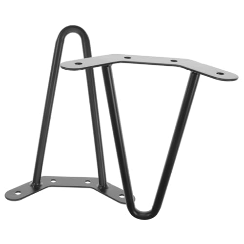 PENIKOKO 2 Stück Haarnadel Tischbeine Höhe Möbelfüße Dreieck stabilität Ersatz für Tisch Esstisch Schreibtisch Langlebige Robuste Eisenkonstruktion Einfache Montage von PENIKOKO