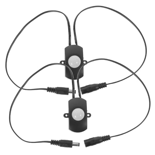 PENIKOKO 2 Stück Infrarot Bewegungsmelder Sensor Schalter LED Controller mit Dc Automatischer Lichtschalter für Innenbereiche Energiesparend und Installieren von PENIKOKO