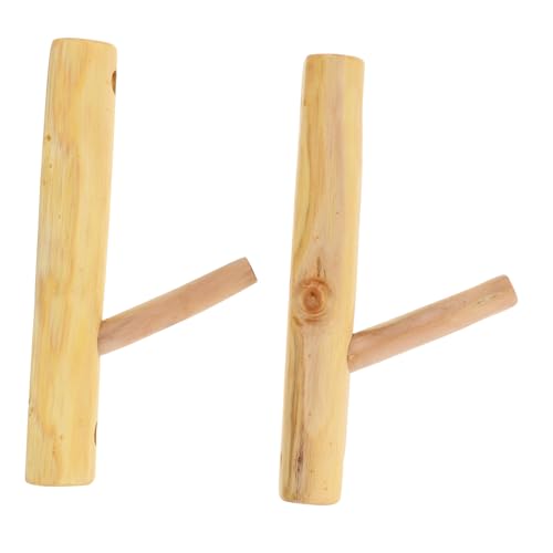 PENIKOKO 2 Stück Kreative Baumzweig Wandhaken aus Naturholz Dekorative Garderobenhaken für Kleidung Stabiles Design Einfache Schraubmontage für Bad und Zimmer von PENIKOKO