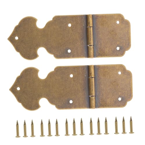 PENIKOKO 2 Stück Kupfer Scharniere Kleine Robuste Scharniere für Schmuckschatullen Holzboxen Vintage Kisten Langlebig Rostfrei mit Schrauben für Schmuck Geschenkboxen PENIKOKO 2 Stück Kupfer Scharniere Kleine Robuste Scharniere für Schmuckschatullen Holzboxen Vintage Kisten Langlebig Rostfrei mit Schrauben für Schmuck Geschenkboxen von PENIKOKO