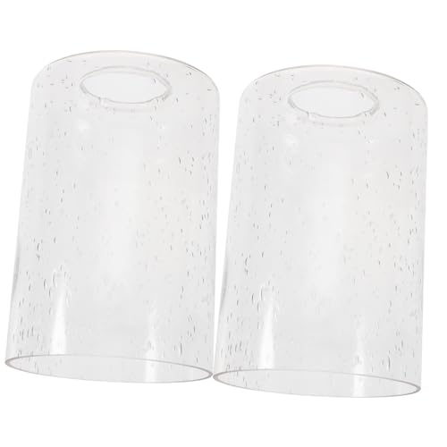PENIKOKO 2 Stück Lampenschirm Ersatz Transparent Kronleuchter Lampenglas Abdeckung Für Wohnzimmer Schlafzimmer Hotel Moderne Deckenleuchte von PENIKOKO