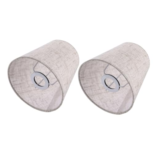 PENIKOKO 2 Stück Lampenschirme aus Hochwertigem Leinenstoff Langlebig und Praktisch Geeignet für Deckenlampen Tischlampen Stehlampen und Kronleuchter Einfache Montage Blendfreies Licht für von PENIKOKO