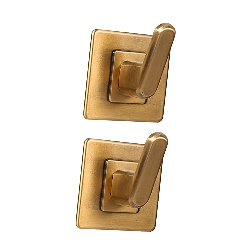 PENIKOKO 2 Stück Retro Wandhaken für Bad und Küche Selbstklebende Bohrfreie Haken mit Quadratischem Sockel für Handtücher Kleidung und PENIKOKO 2 Stück Retro Wandhaken für Bad und Küche Selbstklebende Bohrfreie Haken mit Quadratischem Sockel für Handtücher Kleidung und von PENIKOKO