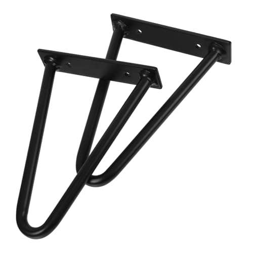 PENIKOKO 2 Stück Robuste Hairpin Möbelbeine aus Metall Tischbeine für DIY Couchtisch Bank Schrank Einfache Montage Vielseitig für Möbelersatz und Heimwerkerprojekte von PENIKOKO