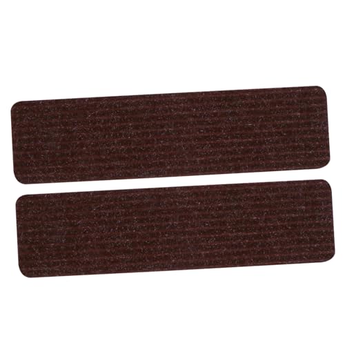 PENIKOKO 2 Stück Rutschfeste Treppenmatten Selbsthaftend Polyester Waschbare Stufenpads Teppichstufen mit Geräuschdämpfender Oberfläche Optimaler Halt für Teppich Treppen Pflegeleicht und von PENIKOKO
