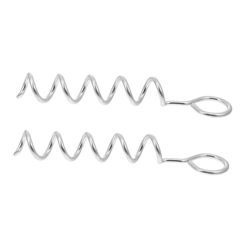 PENIKOKO 2stücke Spiralpflock Für Hunde Bodenanker Mit Spiraldesign Einfach Einzuschrauben in Erde Oder Lehm Tragbar Für Garten Camping Oder Parkbenutzung von PENIKOKO