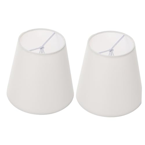 PENIKOKO 2 Stück Stoff Trommellampenschirme in Beige Lampenschirm Abdeckung für Pendelleuchte Stehleuchte Tischlampe Wandlampe Einfache Montage Elegantes Design für Wohn und Arbeitsbereiche von PENIKOKO