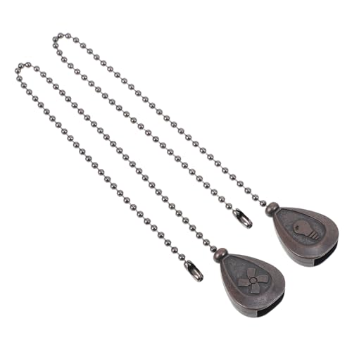 PENIKOKO 2 Stück Teiliges Bronzene Zugkette Verlängerung Deckenventilator Retro Design Lichtziehkette Dekorative Pendelanhänger für Wohnzimmer Schlafzimmer Büro PENIKOKO 2 Stück Teiliges Bronzene Zugkette Verlängerung Deckenventilator Retro Design Lichtziehkette Dekorative Pendelanhänger für Wohnzimmer Schlafzimmer Büro von PENIKOKO