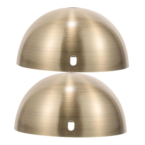 PENIKOKO 2 Stück Teiliges Deckenlampe Halterung Halbrund Deckenplatte Vintage Deckenleuchte Abdeckung für Wohnräume Bar Flur mit Robuster Leichter Ausführung von PENIKOKO