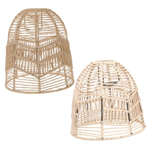 PENIKOKO 2 Stück Teiliges Deckenlampe Lampenschirm aus Papierseil Retro Hängelampe im Chinesischen Stil Langlebig Dekorativ für Wohnzimmer Schlafzimmer Restaurant Beleuchtung PENIKOKO 2 Stück Teiliges Deckenlampe Lampenschirm aus Papierseil Retro Hängelampe im Chinesischen Stil Langlebig Dekorativ für Wohnzimmer Schlafzimmer Restaurant Beleuchtung von PENIKOKO