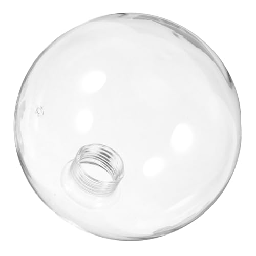 PENIKOKO 2 Stück Teiliges Glas Lampenschirm Øcm Transparent Ersatzglas für Pendelleuchten Fassung Schützender Lampenglas Ersatz für Decken Wandleuchten für Kleine Räume und Einfache von PENIKOKO