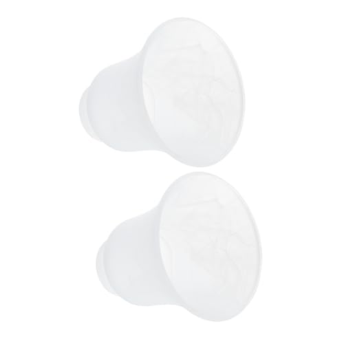 PENIKOKO 2 Stück Teiliges Glas Lampenschirme Frosted Lampenabdeckung für Decken Wandleuchte Vintage Stil Warmes Licht Schützende Struktur Elegantes Wohnambiente von PENIKOKO
