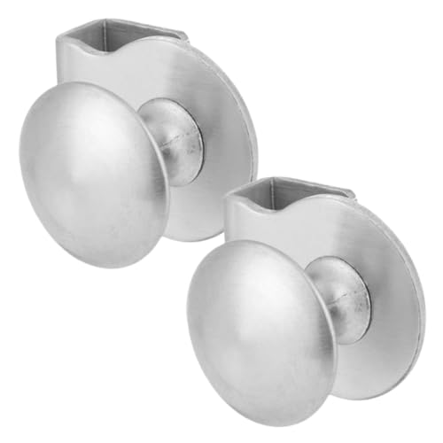 PENIKOKO 2 Stück Teiliges Glas Türgriff aus Edelstahl Glas Klemmgriff für Schrank und Vitrinen Türen Einfache Montage Glatte Oberfläche Geeignet für Schiebetüren und Glasvitrinen von PENIKOKO